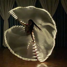 Led Luminous Wings Props Silver Yellow Light Split Cloak
