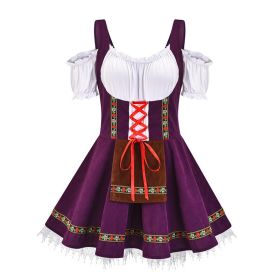 Halloween Beer Girl Dress Plus Size (Option: 5Colour-S)