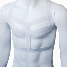 Mens Harness Bondage Costume Halter Neck Elastic (Option: White-One size)