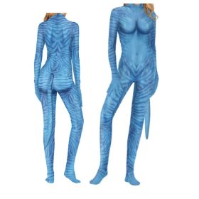 Halloween Anime Cosplay Siamese Slim Fit Clothes (Option: Avatar Tail 1 Female-S)