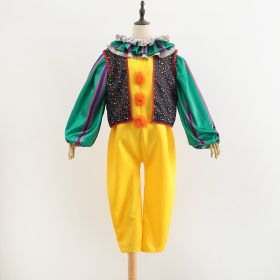 Clown Return Ghost Cos Pennywise Cosplay Halloween Costume Clown Pennywise (Option: Yellow-S)