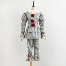 Clown Return Ghost Cos Pennywise Cosplay Halloween Costume Clown Pennywise (Option: Light Grey-130yards)