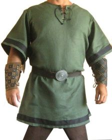 Medieval Viking Red Renaissance Fashion Coat (Option: Green-4XL)