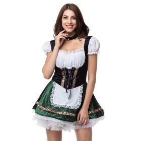 Halloween Beer Girl Dress Plus Size (Option: 3Colour-M)