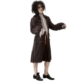 Halloween Solid Color Men's Performance Suit (Option: Brown-XL)