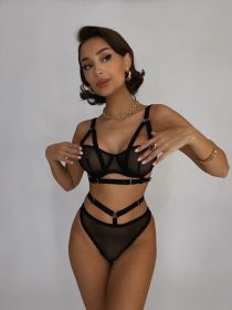 Mesh Sexy Suit Multi-color Multi-size (Option: Black-XL)