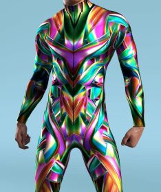 3D Digital Printing Cosplay One-piece Play Costume (Option: VV056-Adult L)