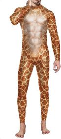 Men's Skull Print Close-fitting Union Suit Party Clothing (Option: JRXTJSY 002-L)