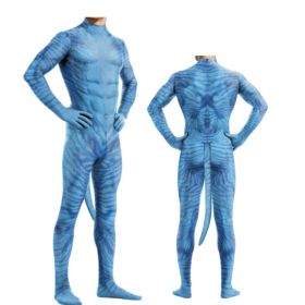 Halloween Anime Cosplay Siamese Slim Fit Clothes (Option: Avatar Tail 1 Male-130)