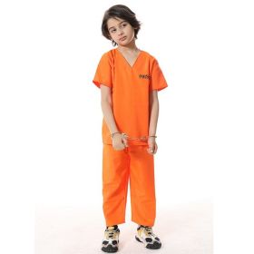 Prison Uniform Prisoner Suit (Option: Children-L)