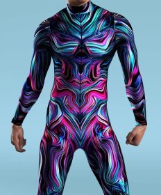 3D Digital Printed Cosplay One-piece Costume (Option: VV040-Children L 140cm)
